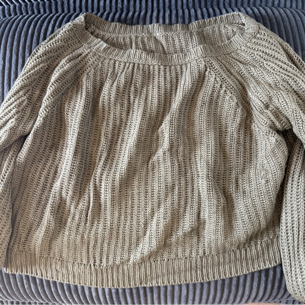 Women's Knit Sweater - Tan